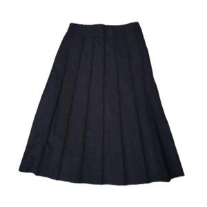 VTG NWT MARC JACOBS 100% Wool Black Pleated A-Line Maxi Skirt Size 10 Barneys NY